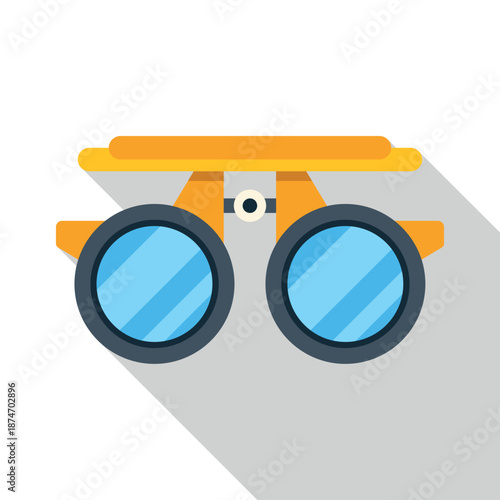 Phoropter icon representing eye care, vision correction, and optometry
