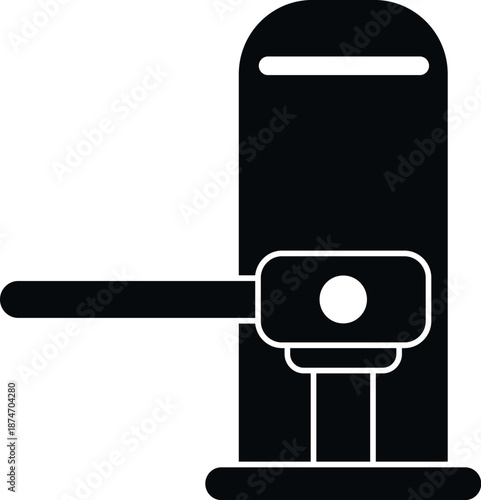 Turnstile icon symbolizing controlled access, security, and gate entry