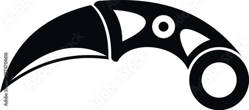 Karambit knife weapon design offering defense and martial arts concepts