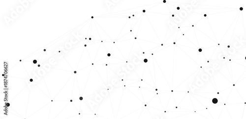 Abstract Plexus mesh geometric background. Dots connected by lines. Technology abstract background. Minimalist mesh backdrop. Abstract polygonal shape.