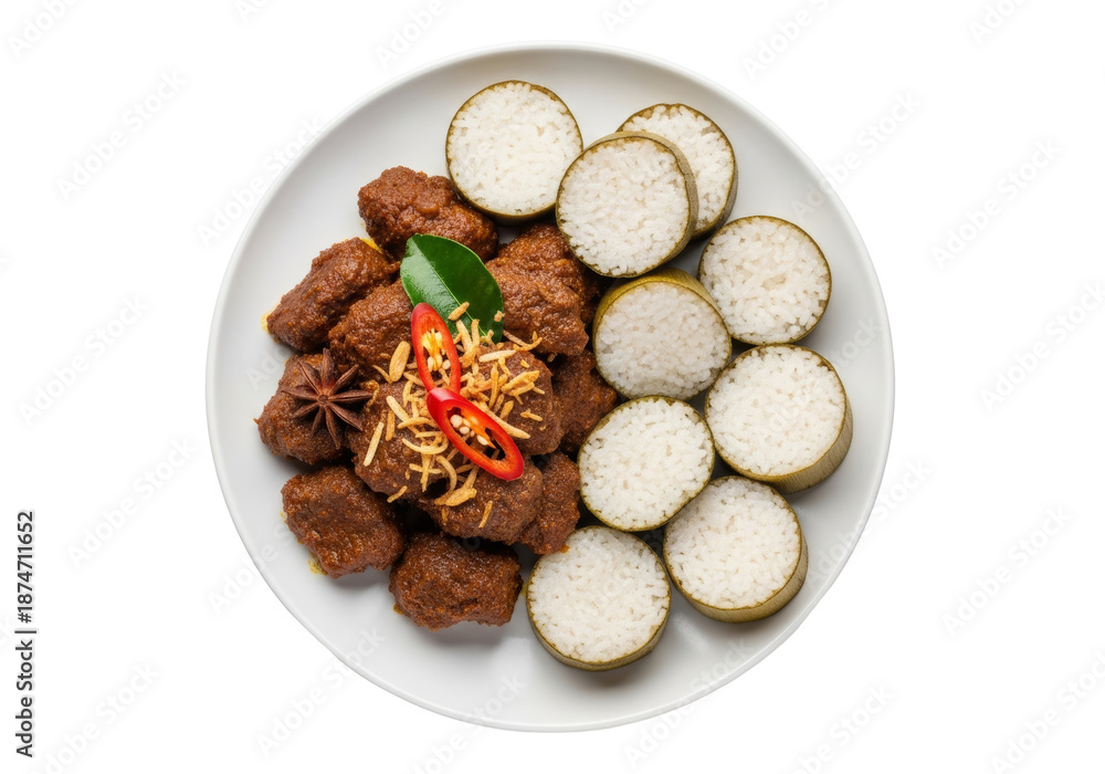 Fototapeta premium ramadan feast: fried meat bites with sliced bread platter