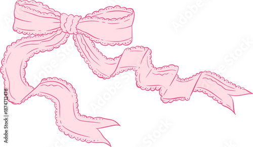 Lace Ribbon Bow