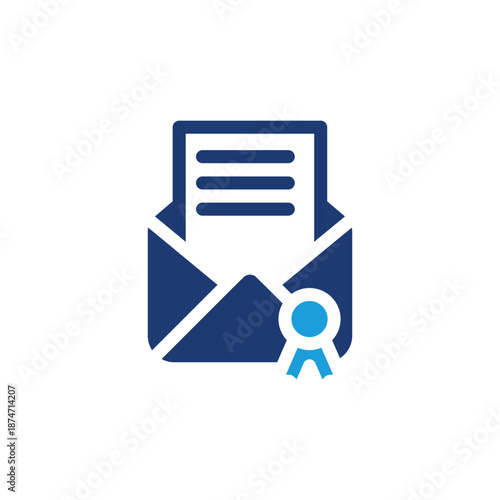 official letter colored icon vector design good for web or mobile app