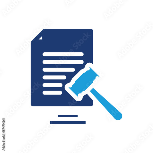 adjudgement solid icon vector design good for web or mobile app