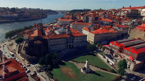 Porto Skyline At Porto In Porto District Portugal.