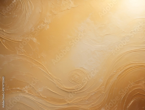 abstract background with golden waves