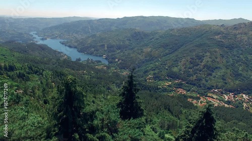 Cinematic Nature Landscape Aerial View