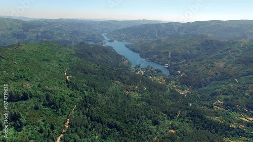 Cinematic Nature Landscape Aerial View