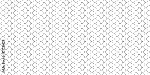 Black white Chinese seamless pattern. Fish scale seamless pattern. skin texture background