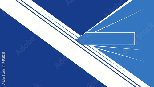 White Stripes on Blue Background.