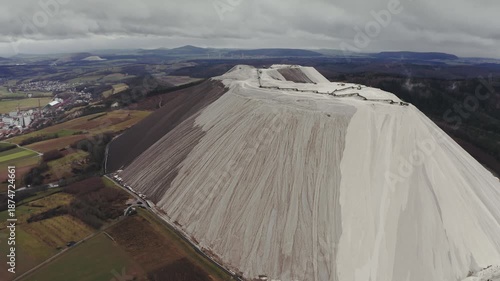 Drone Aerial Views of Herfa-Neurode Underground Disposal Facility and Industrial Landscape in Germany
