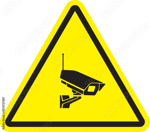 Warning Sign of Security Camera System