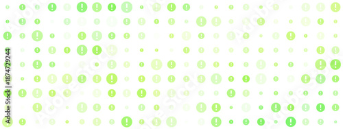Abstract Digital Pattern with Green Circles on Black Background for Tech Designs and Graphics