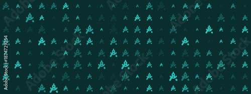 Green Geometric Pattern Seamless Design for Backgrounds or Textiles in Vibrant Colors