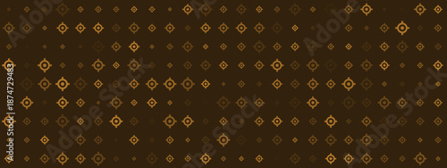 Elegant Brown Geometric Pattern Design for Home Decor and Fashion Textiles