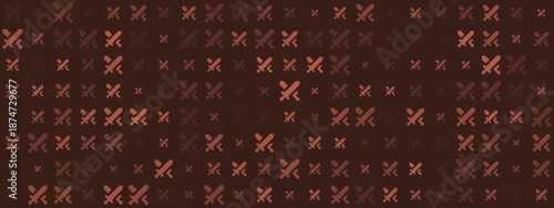 Abstract Geometric Patterns with Distinctive Red X Shapes - Modern Design Art for Home and Office Decor