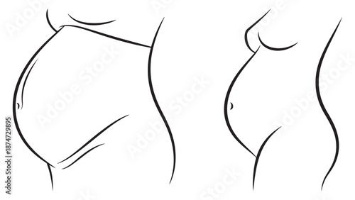 Professional maternity health and pregnancy growth stages for clinical gynecology business services and prenatal medical insurance branding identity resources.