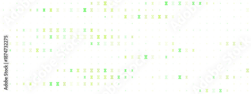 Abstract Digital Background with Green Pixel Patterns and Textures Suitable for Technology Themes