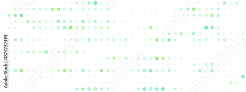 Abstract Digital Art Background with Green Pixelated Patterns for Creative Designs and Technology Themes