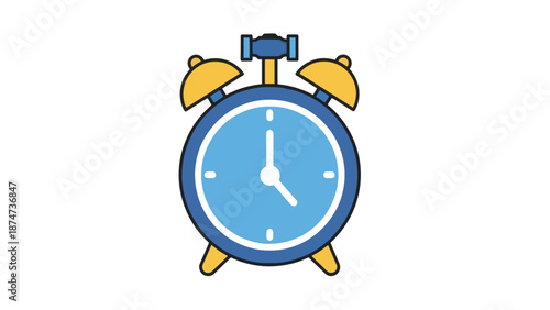 Alarm Clock Icon: Time Management Concept