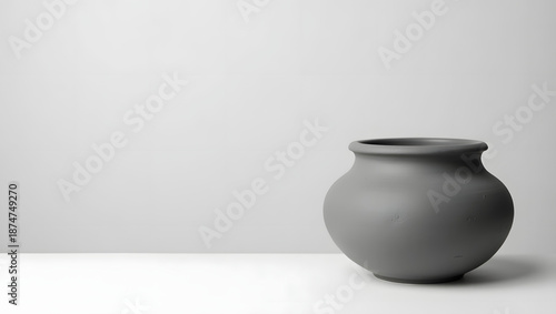 Contemporary Clay Pot Mockup