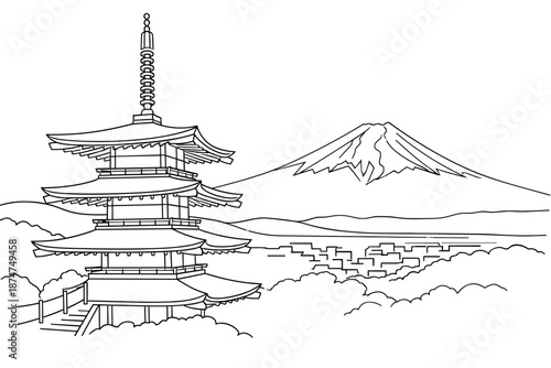 Temple of Heaven outline against dark background.