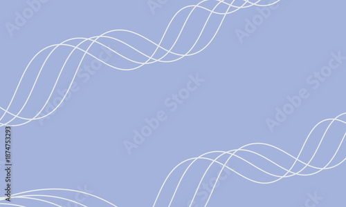 Elegant white line patterns on soft lavender background