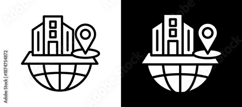 Location whiteblack icon