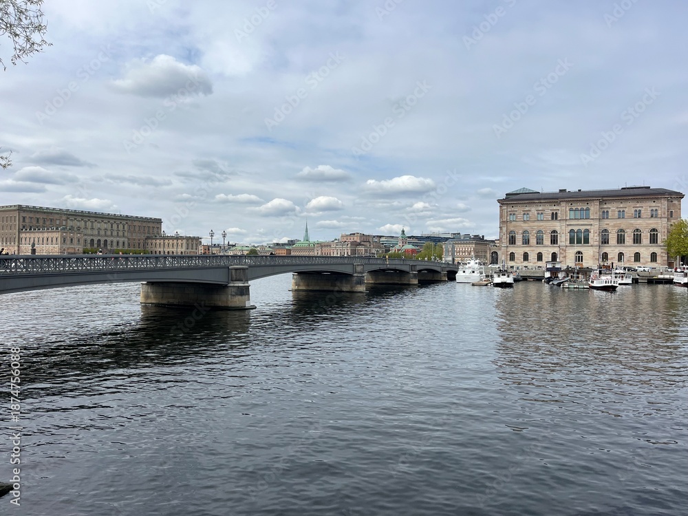 Fototapeta premium landscape in Stockholm, Sweden, Northern Europe
