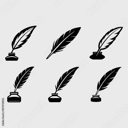black and white inkpot vector 2.eps