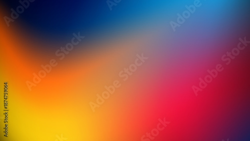Wallpaper Mural Vibrant abstract background featuring fluid, multicolored mesh gradients blending warm orange and cool blue tones. Torontodigital.ca
