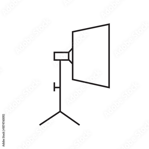 movie shooting lights icon