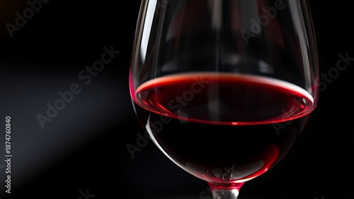 ventriloquist. Elegant goblet glass with red wine against dark sophisticated background. bar promotions, beverage menus, designed for product packaging and bar promotions, used by it administrators.
