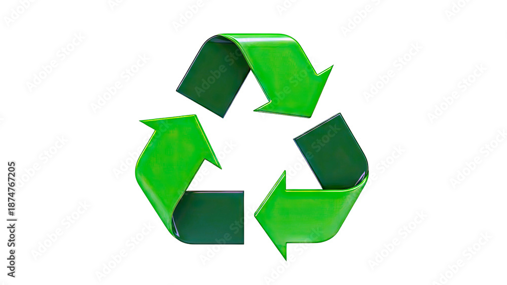 Fototapeta premium Green Recycling Symbol