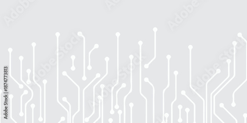 Abstract Grey white technology background, Hi tech digital connect, communication, high technology concept, science, technology, modern design