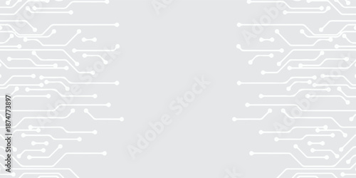 Abstract Grey white technology background, Hi tech digital connect, communication, high technology concept, science, technology, vector illustration