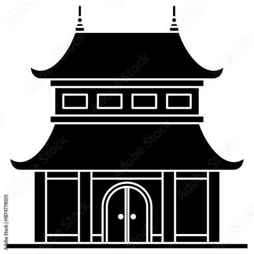 pagoda illustration 