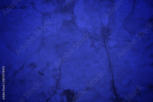 Blue Cracked Wall Texture Backdrop With Deep Cracks And Subtle Grunge Vibe