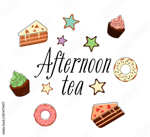 スウィーツのイラストレーション