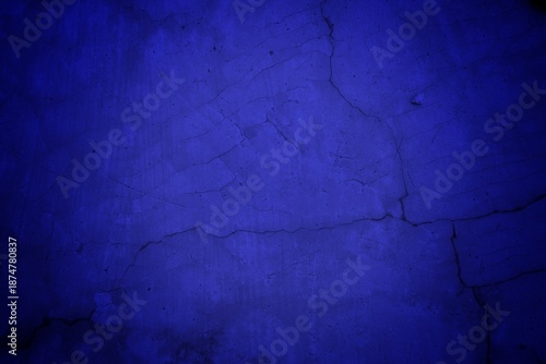 Blue Cracked Wall Texture Backdrop With Deep Cracks And Subtle Grunge Vibe