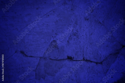 Blue Cracked Wall Texture Backdrop With Deep Cracks And Subtle Grunge Vibe