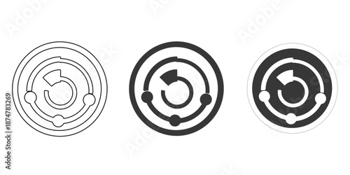 School Bus Caravan with Graduation Cap and Book Mobile Education Icon 