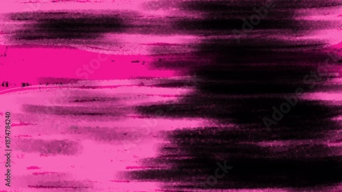 Abstract Colorful Brush Transitions - Dynamic Magenta Pink and Black Grunge Wipe Effect 4K