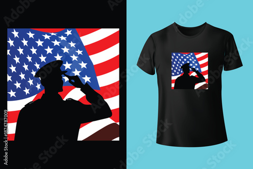 US ARMY AND US VETERAN T SHIRT DESIGN