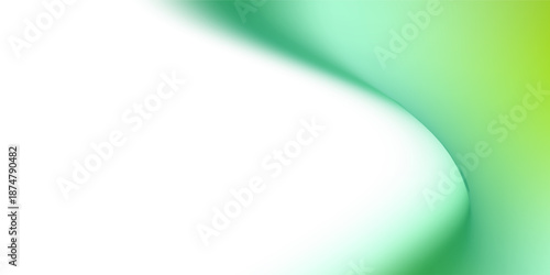 Landscape with design green mountains. Mountainous terrain. Abstract nature gradient pattern modern art