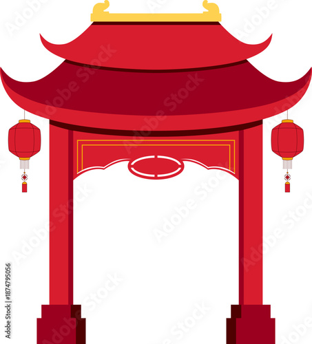 Traditional Chinese Gate Arch