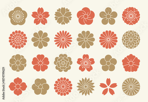 和の家紋・アイコンセット