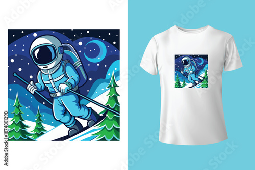 Ride till you die. Vector retro badge. Concept for shirt, print, seal or stamp with ski glasses, skull skeleton. Family vacation, activity or travel. For logo design, patches 