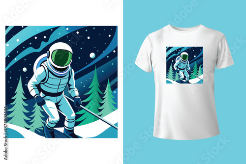 Ride till you die. Vector retro badge. Concept for shirt, print, seal or stamp with ski glasses, skull skeleton. Family vacation, activity or travel. For logo design, patches 