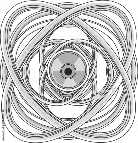 Vector file: scalable graphics for digital and print design isolated on white background, Vector, illustration